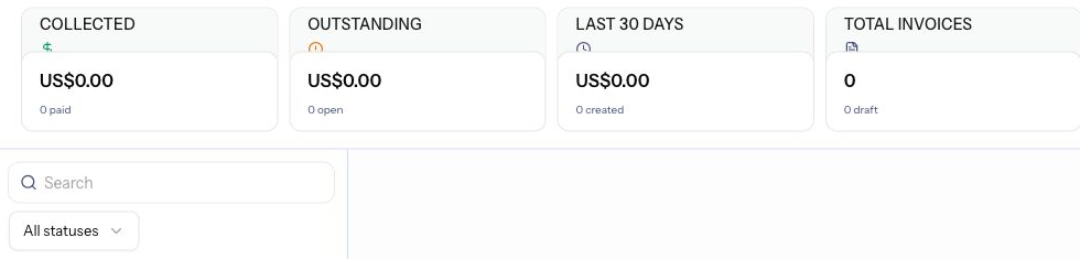 The Numi invoices records screen showing invoice entries and payment status.