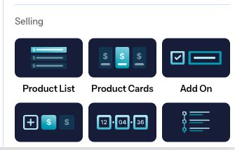 The Numi selling blocks panel showing order bump controls.